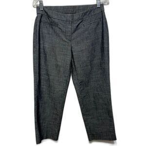Sag Harbor Trouser Pants Cropped High Rise Business Career Wear Gray Women sz 6P
